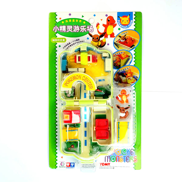 Pokemon Center Pocket Monsters Playset Polly Pocket CHIBI Complete Set