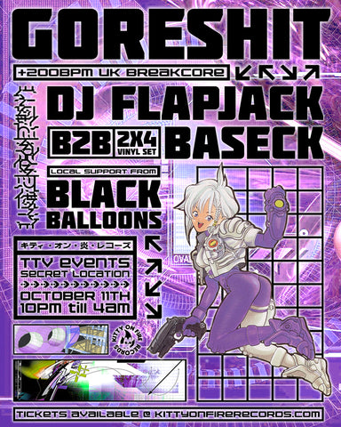 goreshit DJ Flapjack Baseck black balloons - Los Angeles