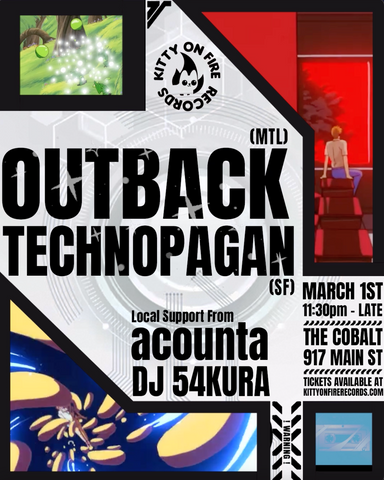 Technopagan + Outback w/ accounta @thecobaltvancouver